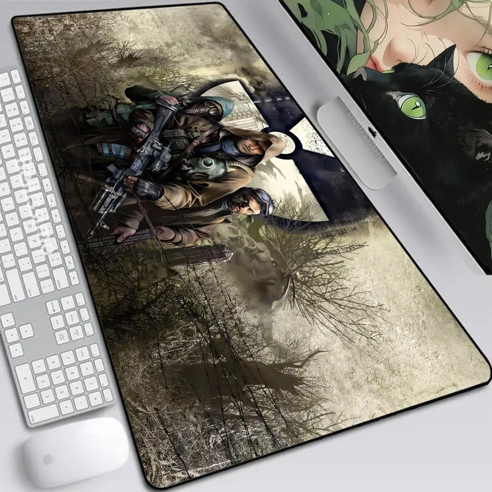 Game Anime Stalker 2 Durable Desktop Mat Mouse Pad Non-slip Floor Mat Keyboard Anime Rubber Edge Lock 1200x600