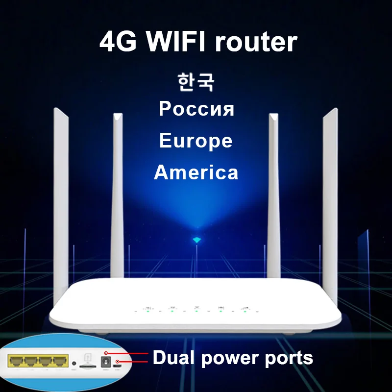 4G CPE 4G wifi router SIM card Hotspot CAT4 32 users RJ45 WAN LAN wireless modem LTE router