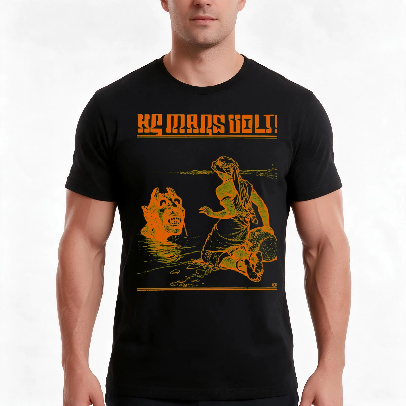 The Mars Volta T-Shirt, Summer Casual Cotton Tee, Oversized Streetwear Tops, Vintage Graphic Print, Loose Fit Short Sleeve