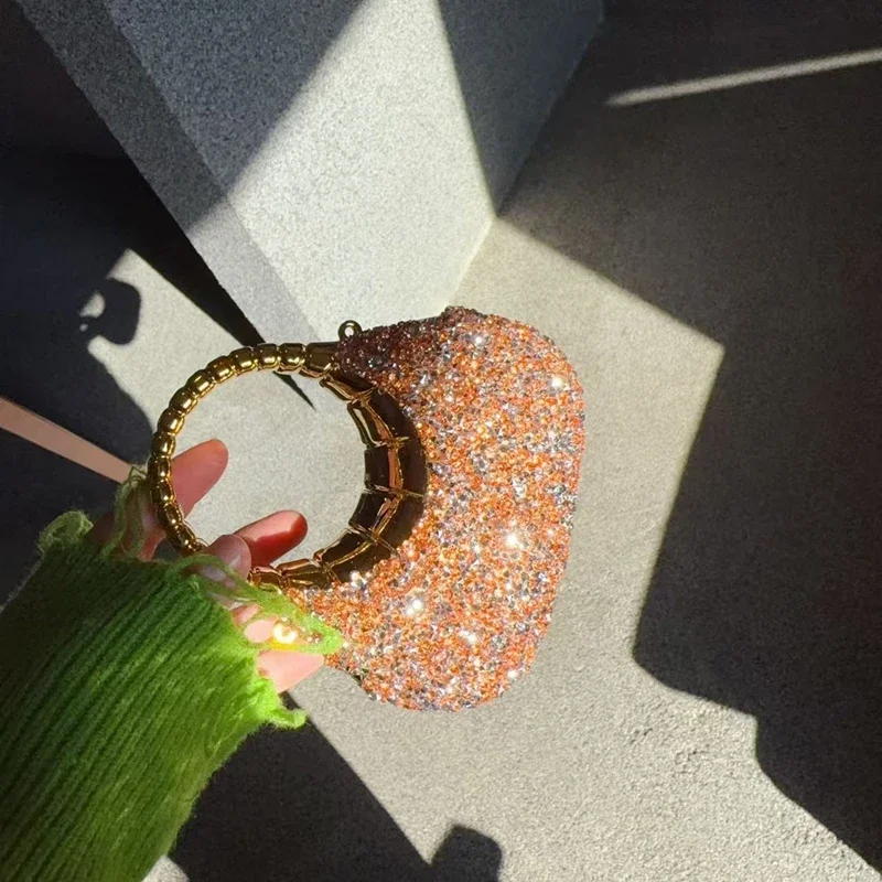 Mini Shining Glitter Evening Bag Purses And Handbags Luxury Designer Shoulder Bags Diamond Party Wedding Acrylic Clutch Purse