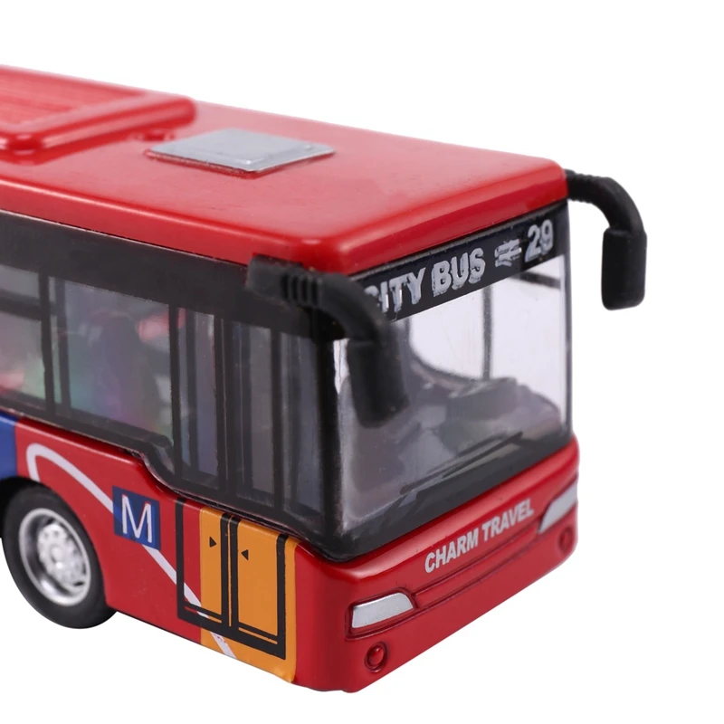 Kinder Druckguss Modell Fahrzeug Shuttle Bus Auto Spielzeug kleines Baby zurückziehen Spielzeug