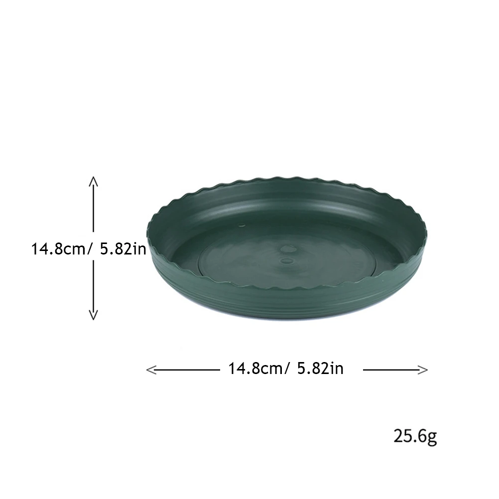 

3pcs Plastic Plant Pot Tray Flower Stand Succulent Base Flat Bottom Surface Protector for Bonsai Small Plant Containers