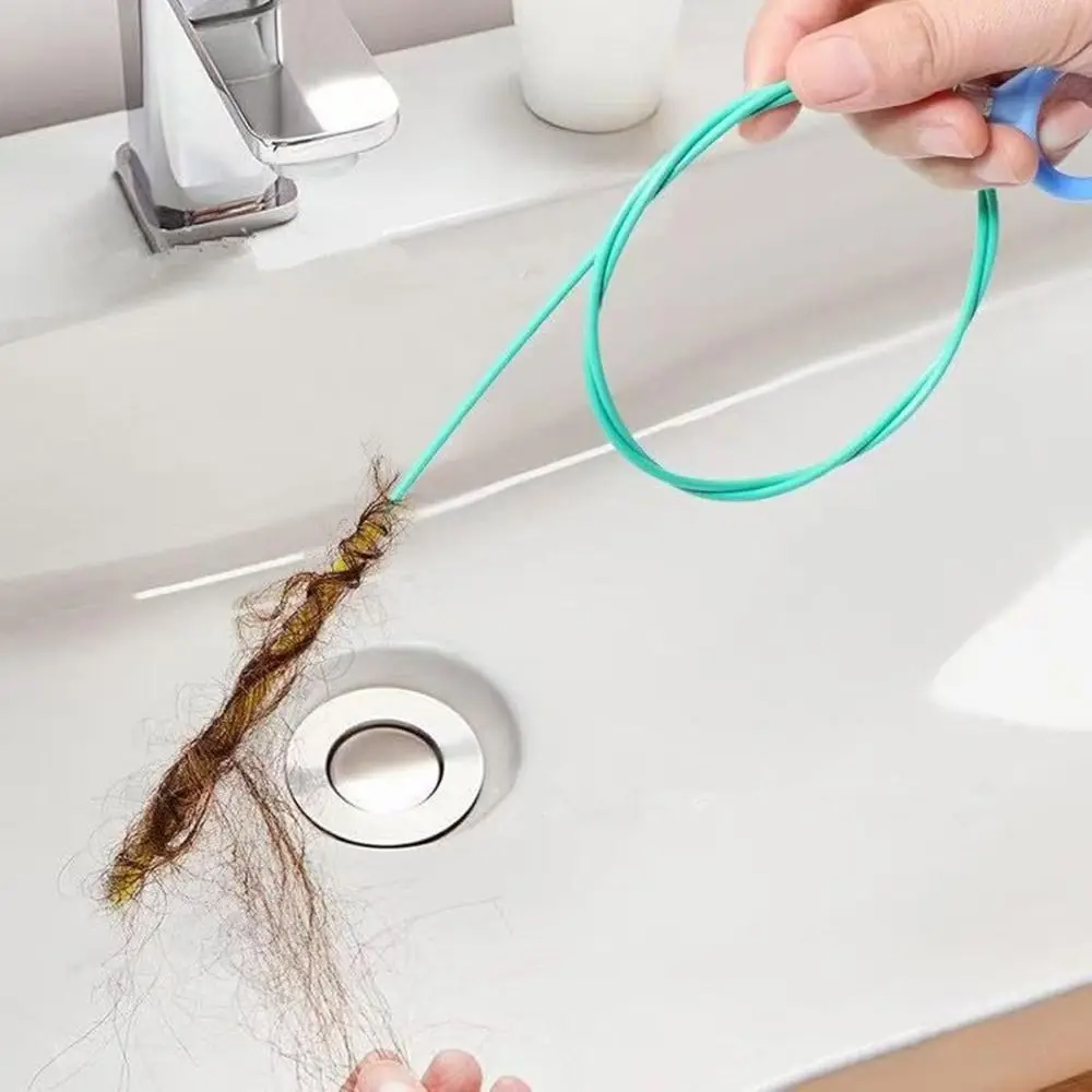 

4 шт., набор гибких очистителей для слива, длинный, нержавеющий, для удаления засоров для волос, устойчивый к коррозии, сверхмощный инструмент для очистки слива