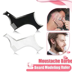 1PC Men Beard Modeling Ruler Shaping Styling Template Comb Trim Templates Ruler Beauty Tool For Hair Trimming Moustache Barber