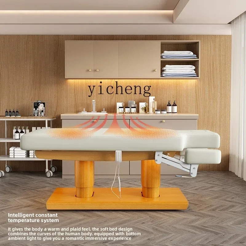 

Multi-functional heating latex electric lifting massage bed beauty bed beauty salon special spa bed