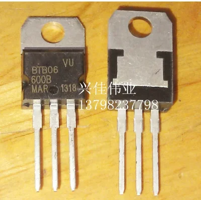 10PCS New BTB06-600B triac switch 6A / 600V TO-220