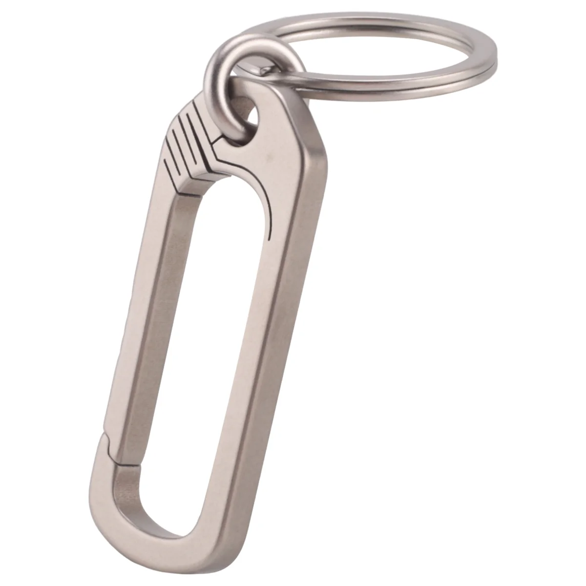 Titanium Buckle Keychain Titanium Alloy Simplicity Buckles Camping Accessories Outdoor Pocket Tool