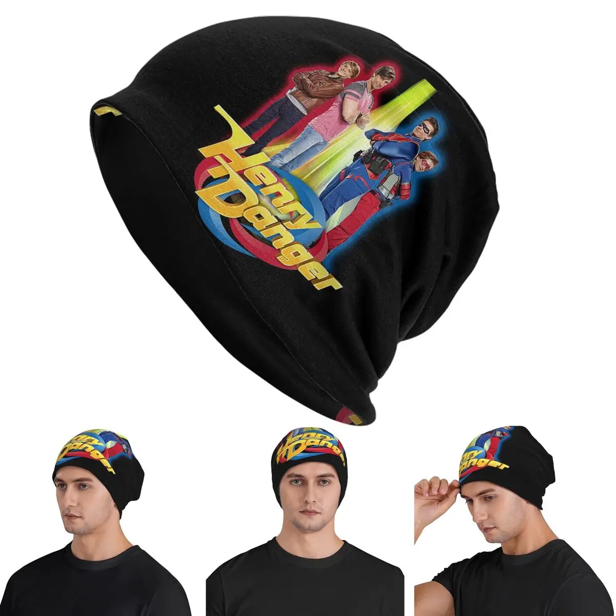 

Henry Danger Secret Identities Skullies Beanies Hats Warm Autumn Winter Outdoor Cap Knitted Bonnet Caps for Men Women Adult