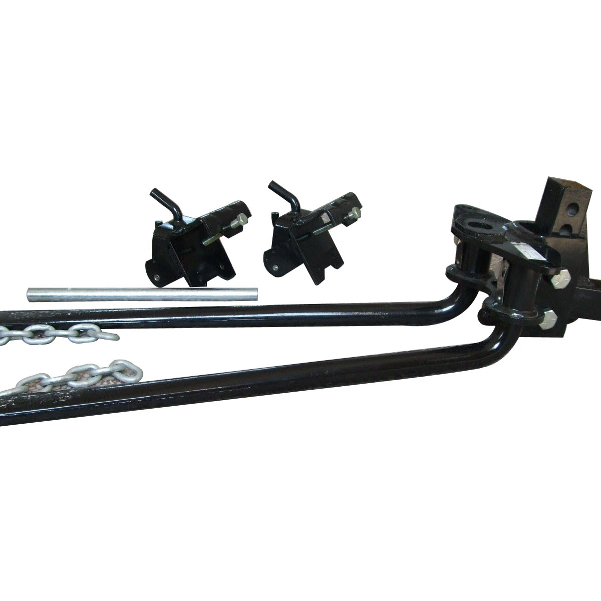 600LBS Max Tongue Weight Distribution Hitch 2 Inch with Friction Sway Controls Black Powder Coat Heavy Duty Towing CE Certified