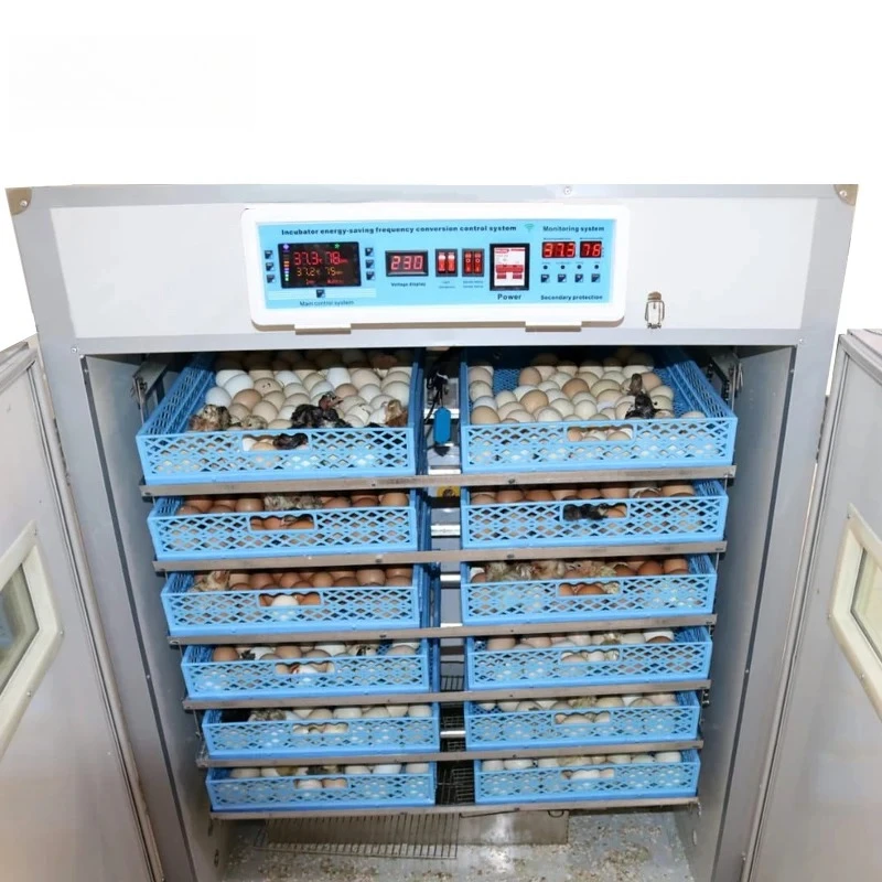 

Farm Use Poultry Egg Incubator Automatic Chicken Hatchery Machine Large 528 1056 Eggs