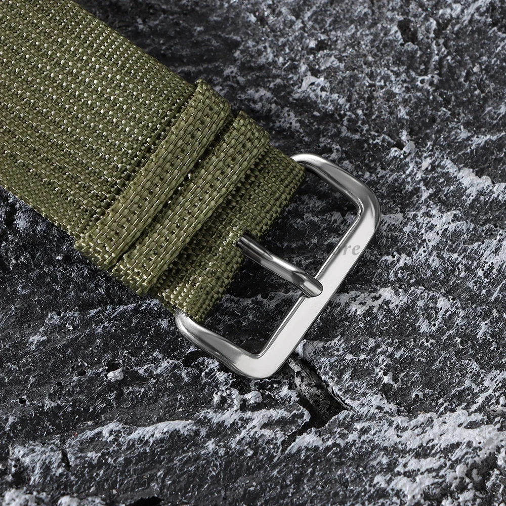 20 مللي متر 22 مللي متر مضلع النايلون حزام الساعات النسيج ل أوميغا ل تيودور ل سايكو الرياضة قماش حزام الساعات سوار الرجال النساء معصمه أحزمة