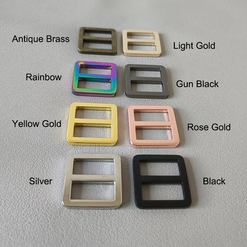 1PCS Kirsite Metal Buckle Adjuster Sliders Ring Hardware For Bag Belt Straps Handbag Dog Collar Backpack Clasp Accessory