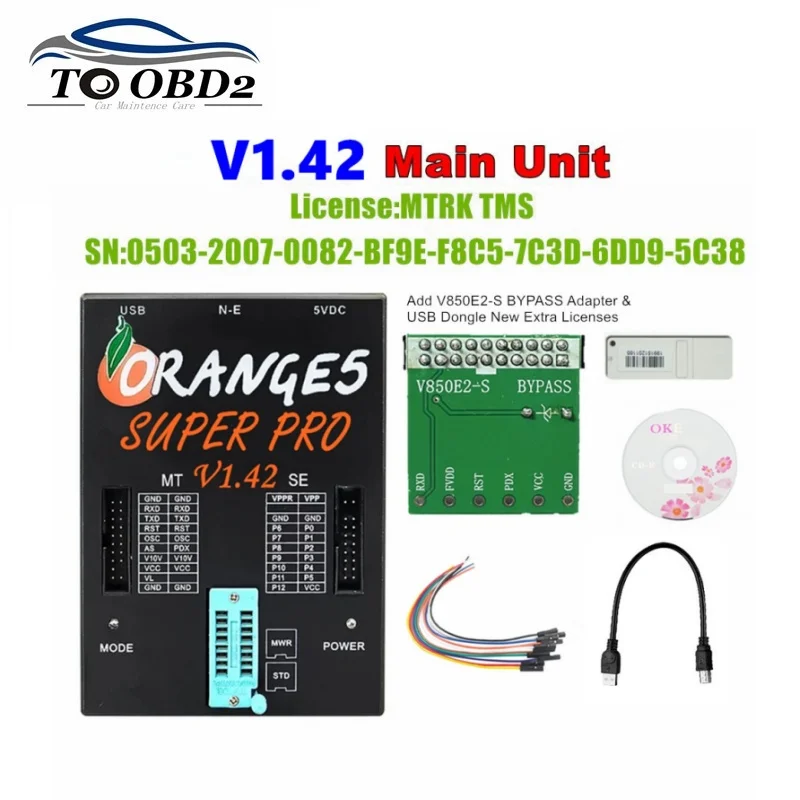 V1.42 V1.38  Full License Orange5 Lowest Price Programmer OEM orange5 With Full Adapter orange5 programmer High Quality Orange 5