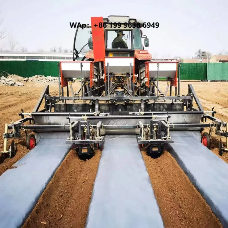 Ridger Tractor Mounted Laying Mulch Machine Hydraulic Ridger Potato Farm Ridging Machine Power Tiller with Vegetable Ridger