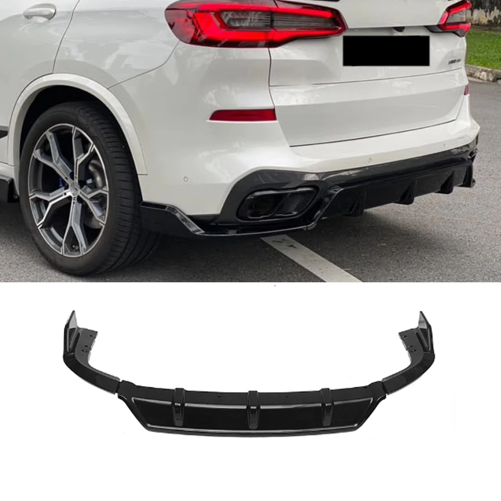 

For BMW G05 X5 M Sport 2019-2024 Car Rear Bumper Diffuser Lip Splitters Spoiler Rear Bumper ABS Protector Guard