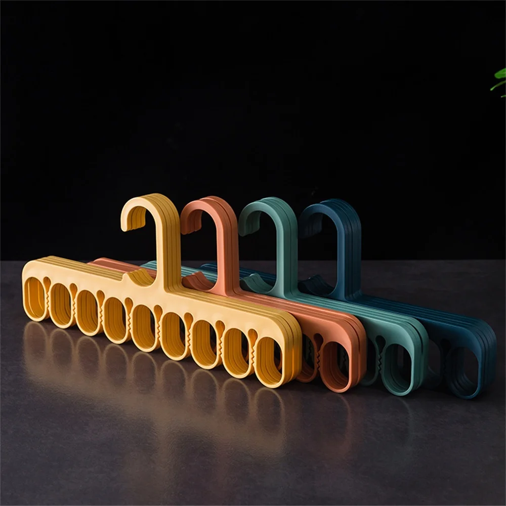 Nine-hole Hanger Windproof Household Home Plastic Nine Hole Laundry Storage Multi-functional Clothes Rack Multi-purpose Hanger