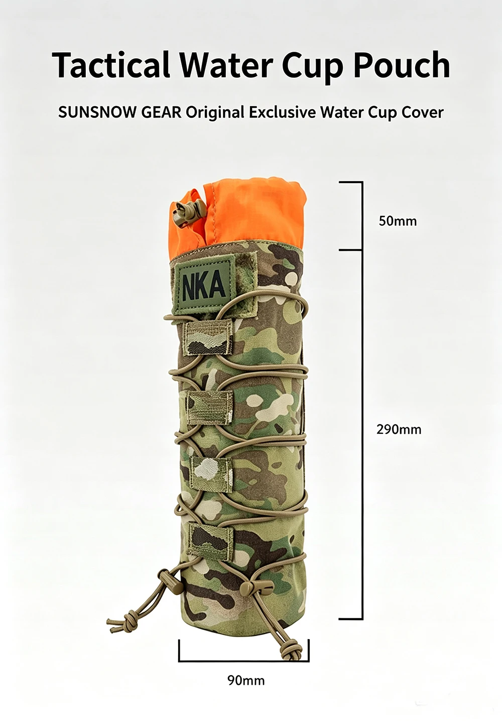 Tactical multi-purpose thermos cup holder MOLLE system water cup holder umbrella holder tool kit