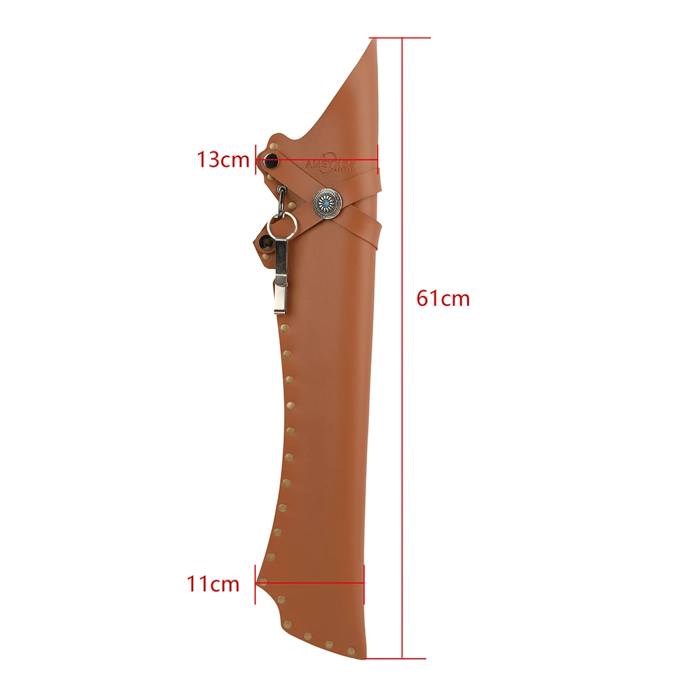 Arrow Bag Waist Hanged Shooting Quiver Multi-functional Waist Hanged Arrows Shooting Carry Bag With Pockets Bow Leather