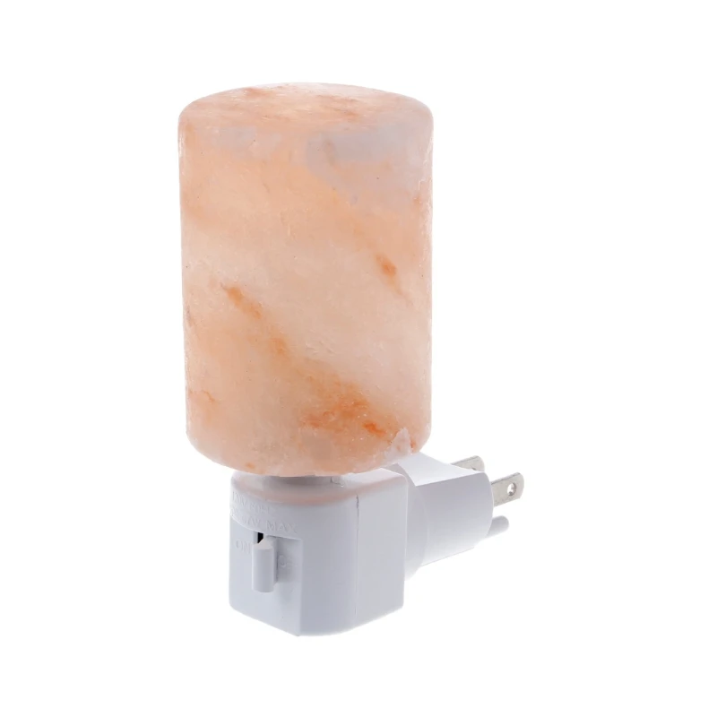 15W Rotatable Cylinder Himalayan Salt Lamp Air Purifier Crystal Salt Rock Bedsid DropShipping