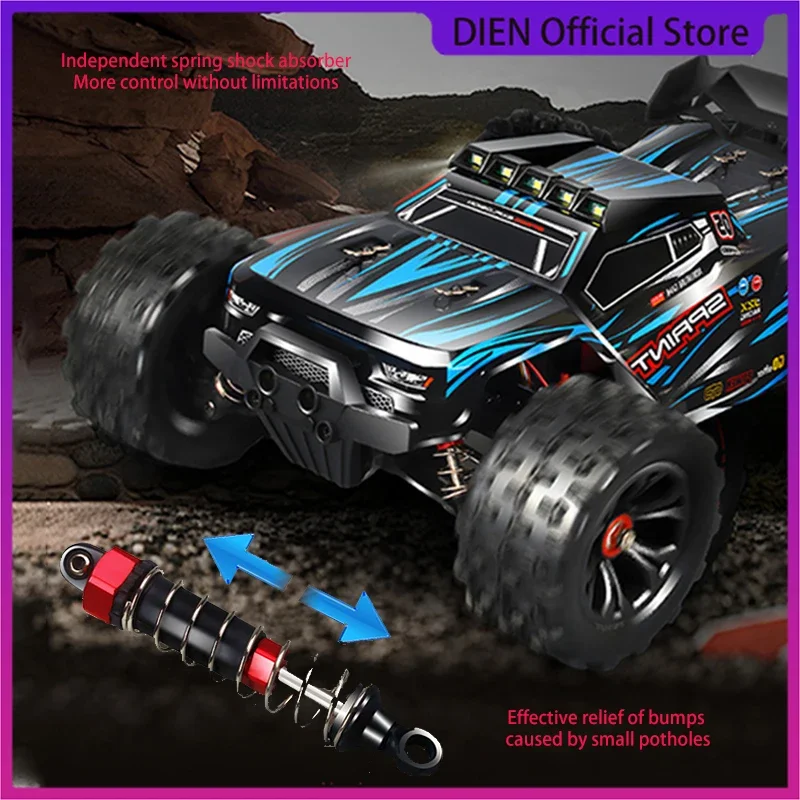 1:14 85KM/H Or 50KM/H 4WD RC Car With LED Remote Control Cars High Speed Drift Monster 4x4 Truck for Kids vs Wltoys 144001 Toys