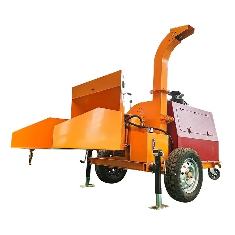 FL Custom Large-scale Motorized Garden Branch Leaf shredder Wood Crusher Mobile Chipper with High Power Capacitydirect China
