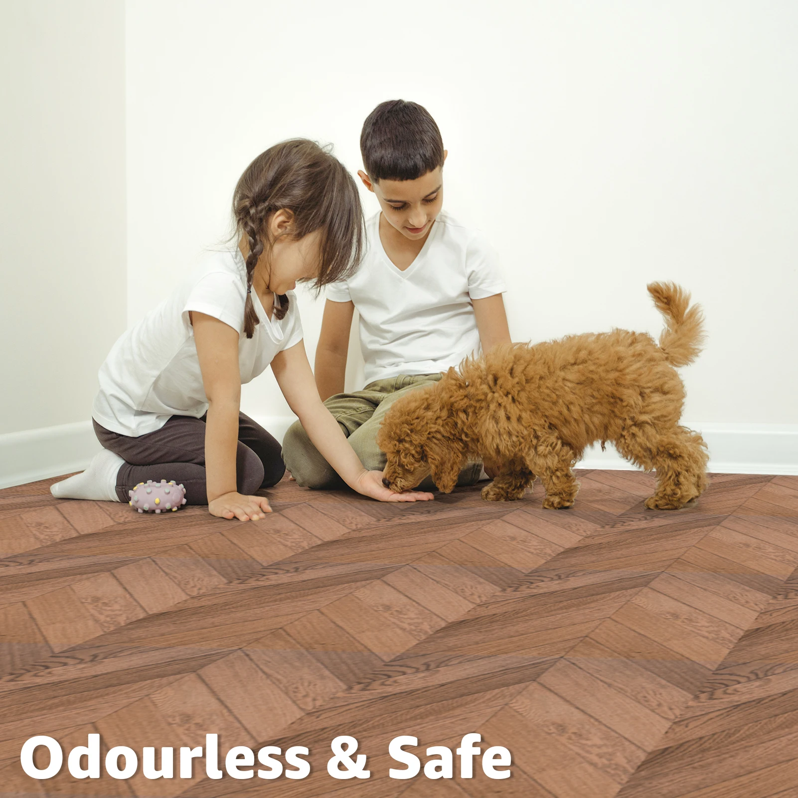 Art3d 12 بوصة × 12 بوصة بلاط أرضية من الفينيل قابل للتقشير واللصق للمطبخ وغرفة الطعام وغرف النوم، عبوة من 30 قطعة #3