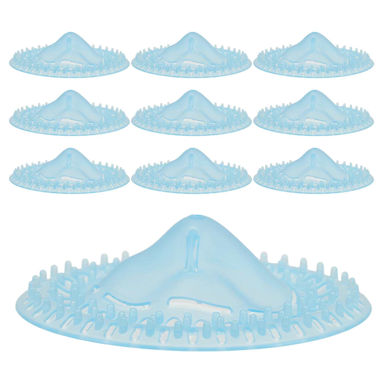 

50 шт., одноразовый фильтр для улавливания волос для слива пола в ванной комнате, простая установка, уменьшает обслуживание