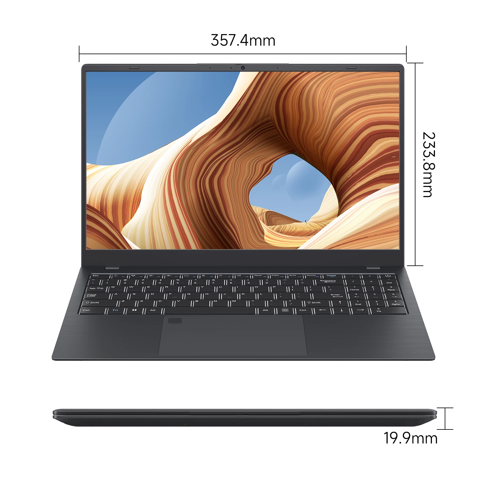 15.6 Inch Business Laptop Notebook PC CPU N5095 16GB RAM 512GB SSD Storage Windows 11 Fingerprint Recognition Backlit Keyboard