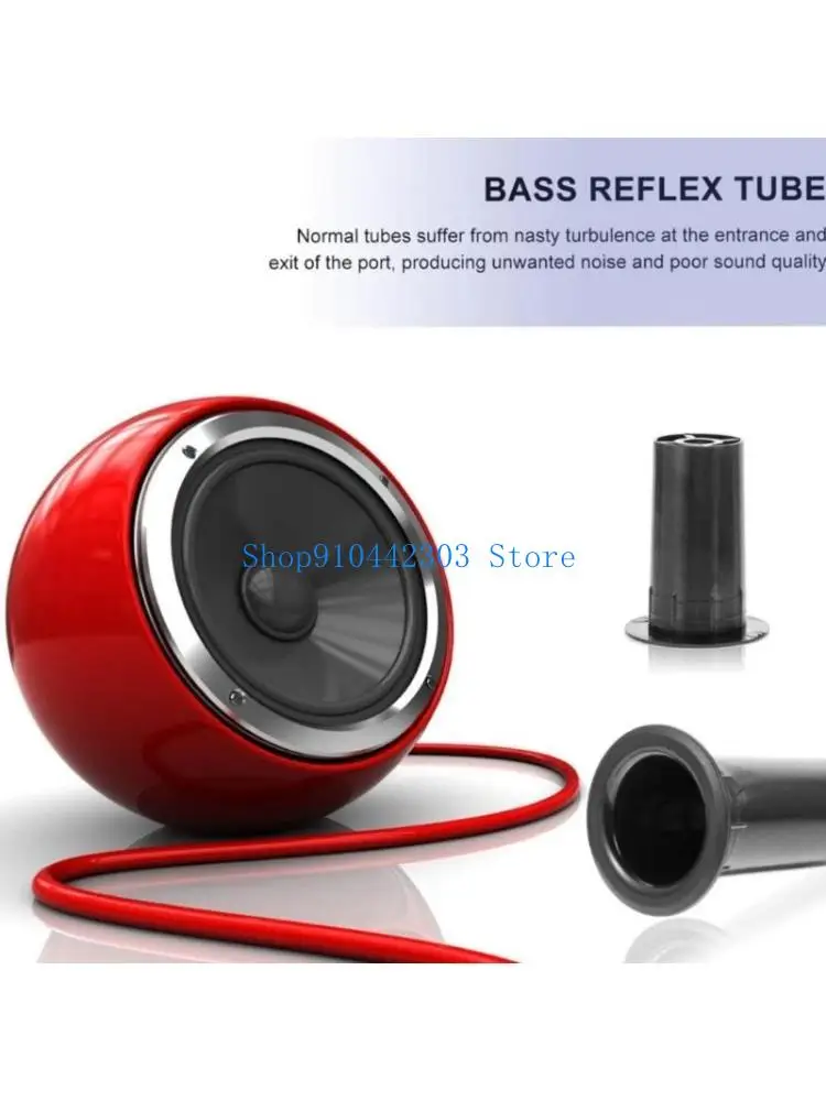 

652F 10Pcs Speaker Cabinet Port Tubes for Speaker Cabinets Subwoofer Bass Reflexes Tube Bass Box Vent Subwoofer Port Tubes