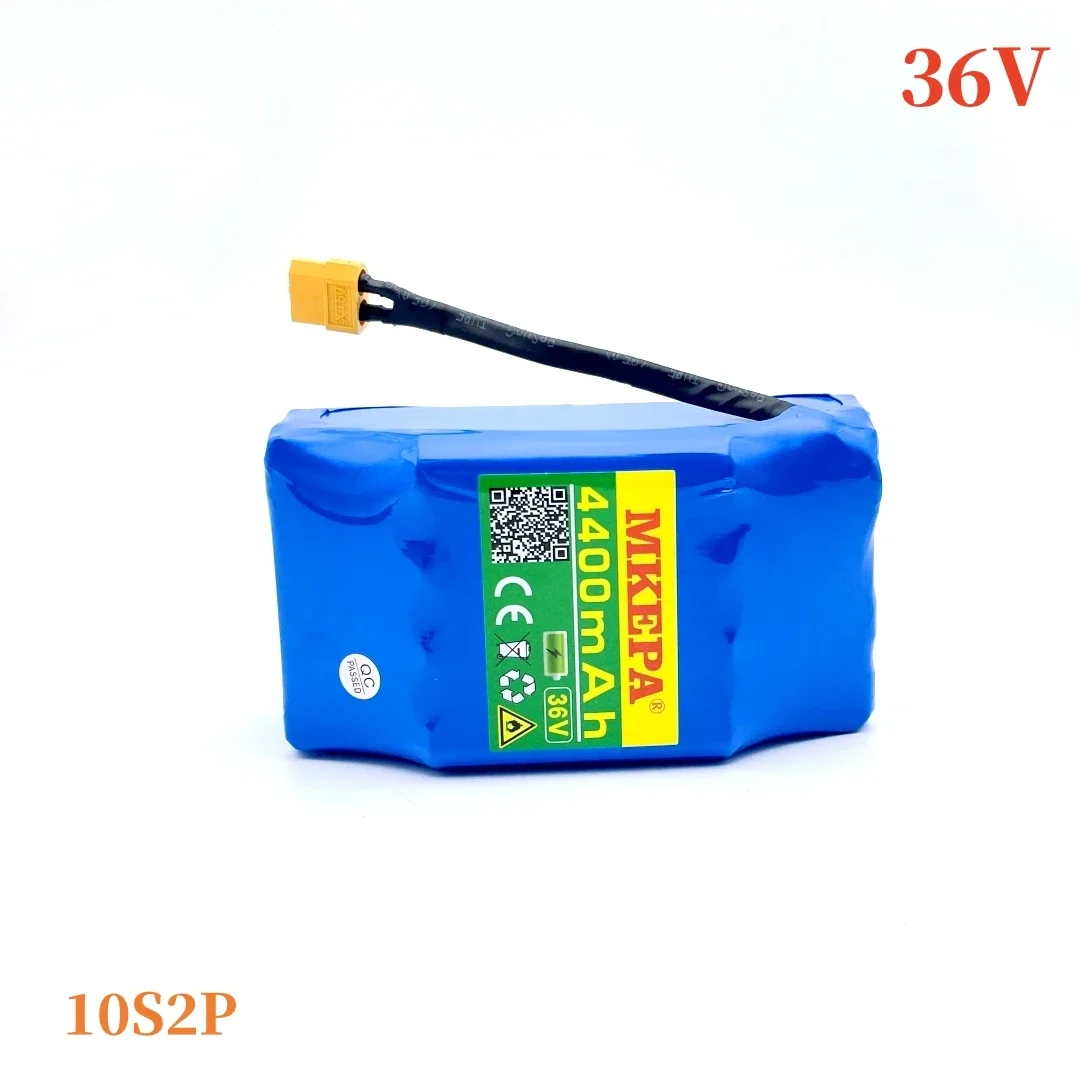 36V Motorized scooter battery, 18650 lithium battery pack 36V 10S2P 4400mAh Kick scooter torsion car battery.