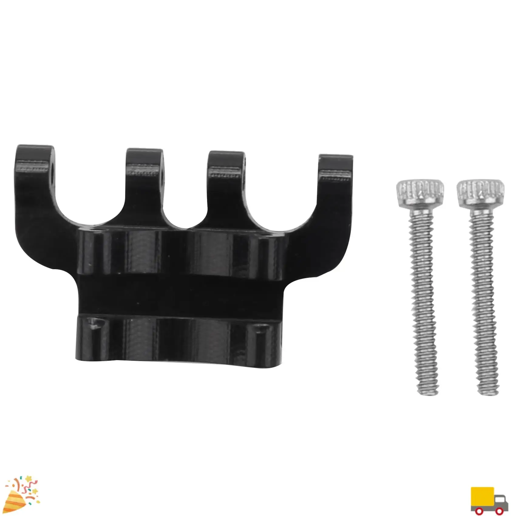 Base de montaje de enlace superior de armazón de eje trasero de Metal para Axial SCX24 90081 C10 1/24 coche trepador de control remoto piezas de mejora Accesorios