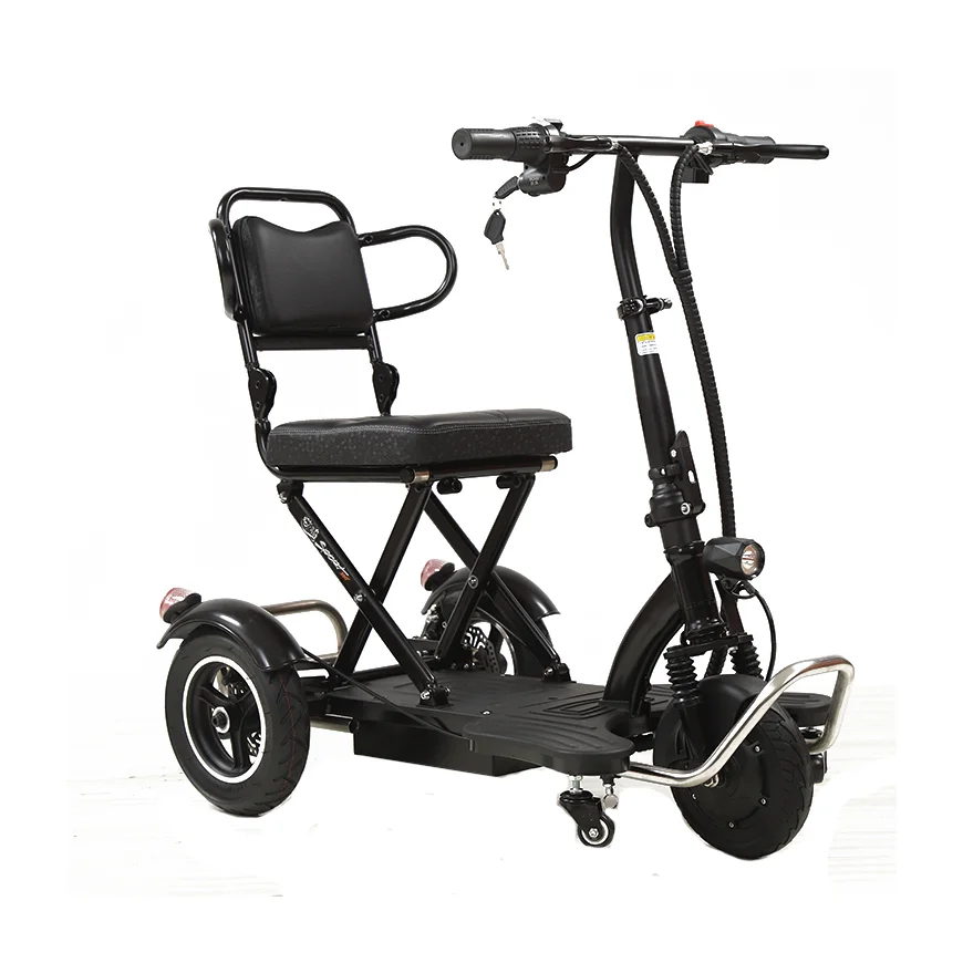 2021 latest hot-selling wholesale and retail cheap folding e-trikes adult fat electric handicapped disabled tricycle