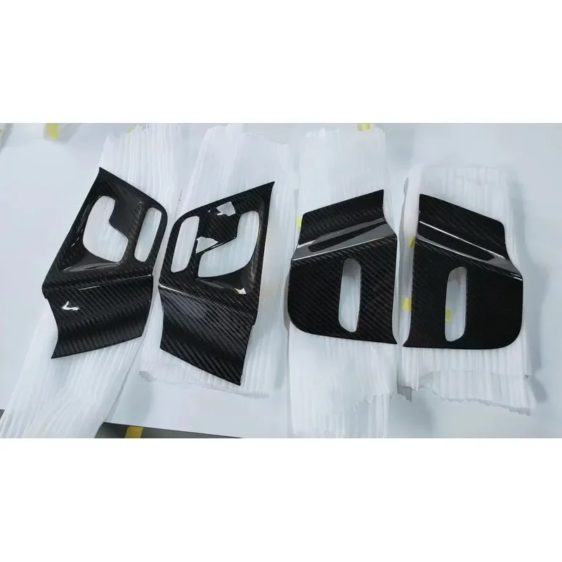 G Class W465 2024 2025 Inner Door Panel Seat Adjustment Switch Frame Dry Carbon Fiber Interior Kit Car Parts Auto Accessories