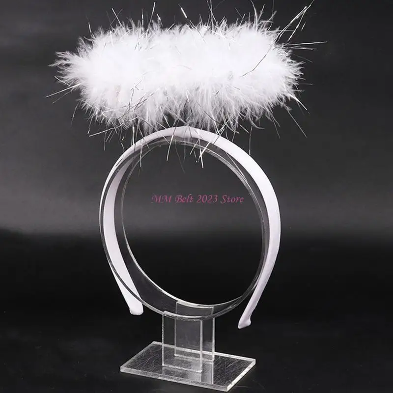 

49ME мода для взрослых и детей крылья ангела с перьями обруч для волос повязка на голову нарядное платье костюм для