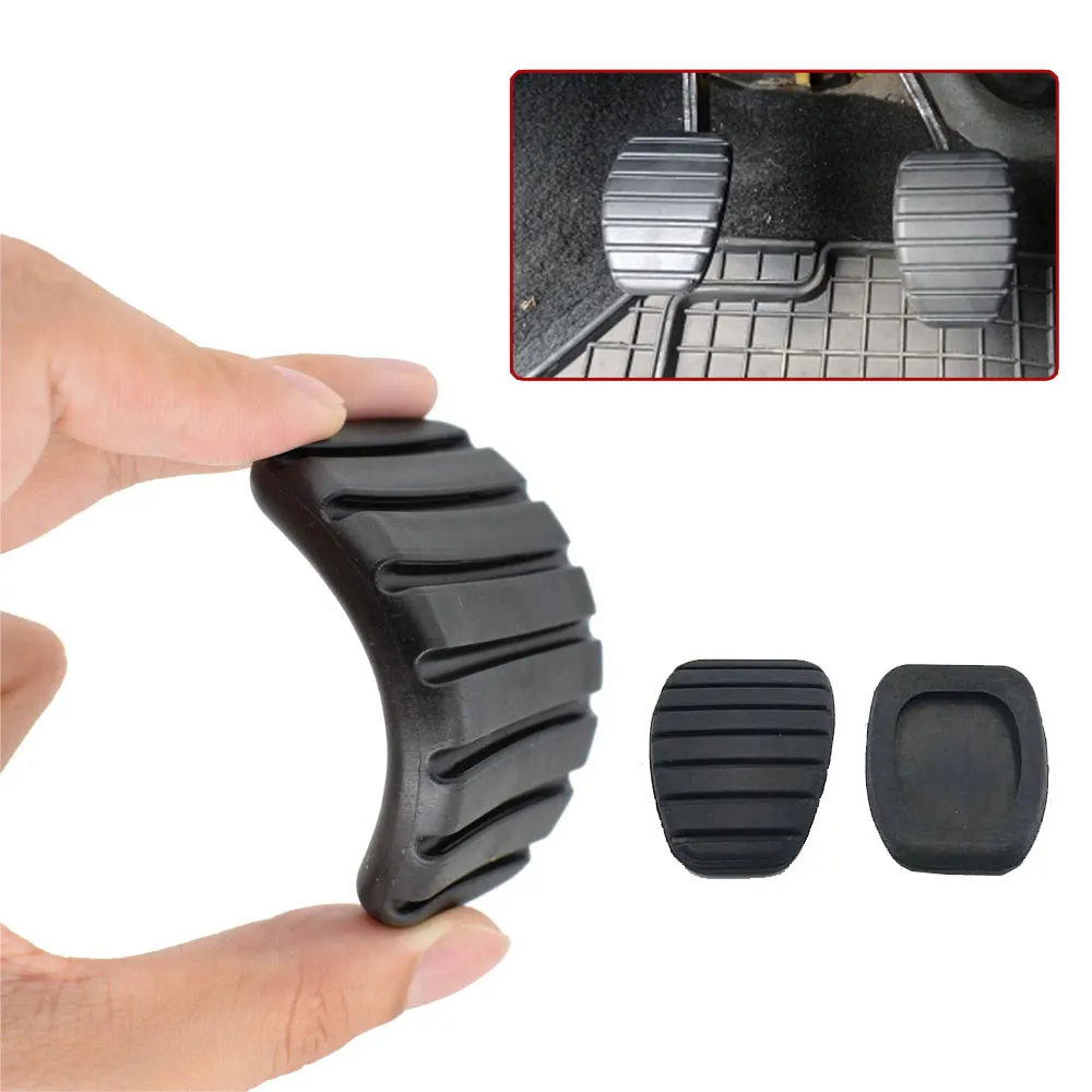 1 Pair Car Clutch Brake Pedal Pad Rubber Cover for Renault Megane Laguna Clio Kangoo Scenic Espace Modus Trafic Twingo Vel Satis