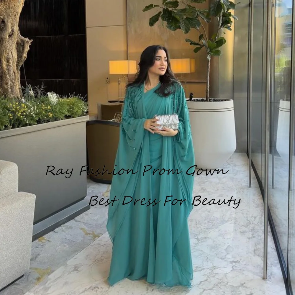 

Ray Fashion A Line Evening Dress V Neck With Long Sleeves Sequin Floor Length For Women Formal Occasion فساتين سهرة Saudi Arabia