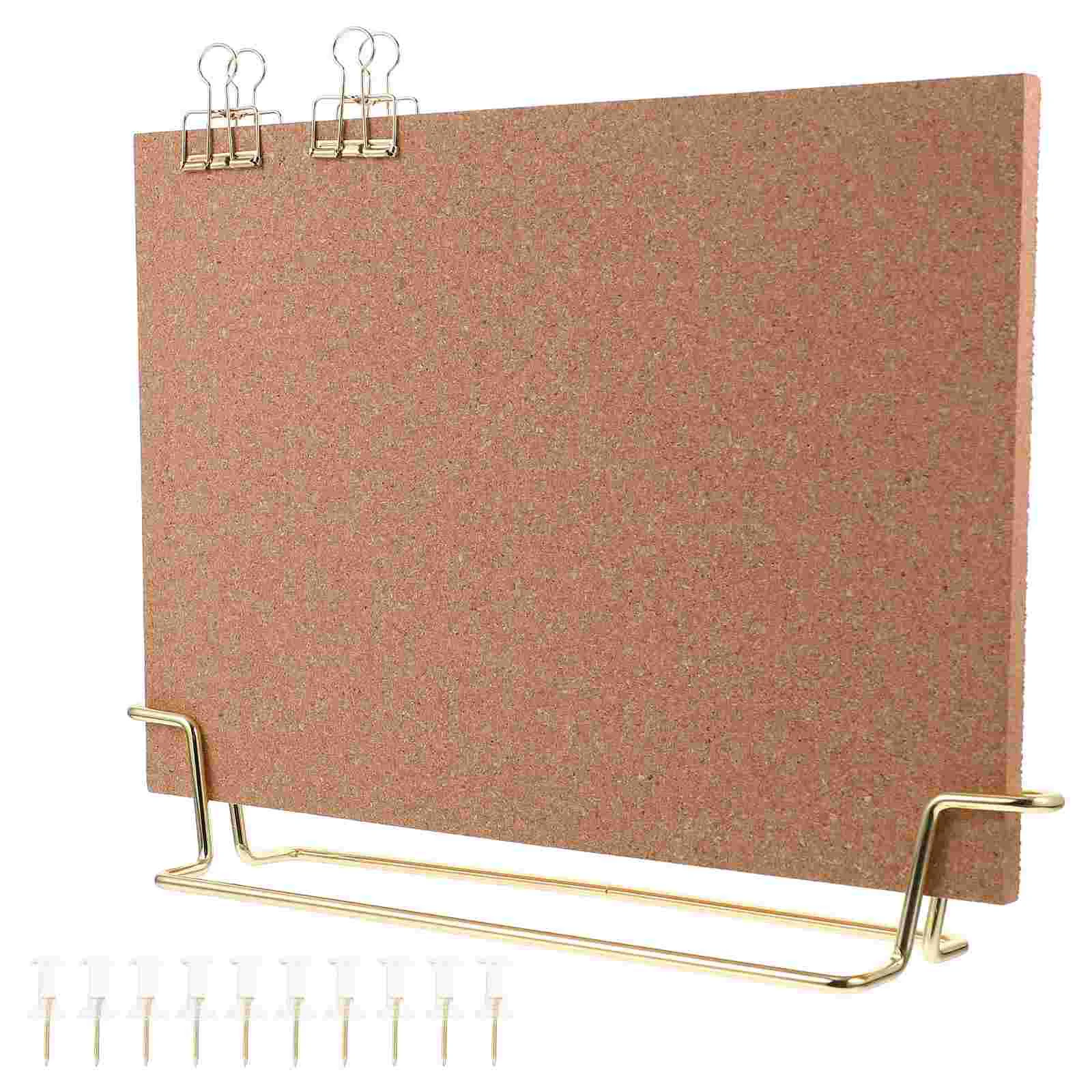 Message Board Cork Office Note Photo Wall Display Bracket Desktop Letter Decor Announcement Metal Push Pin