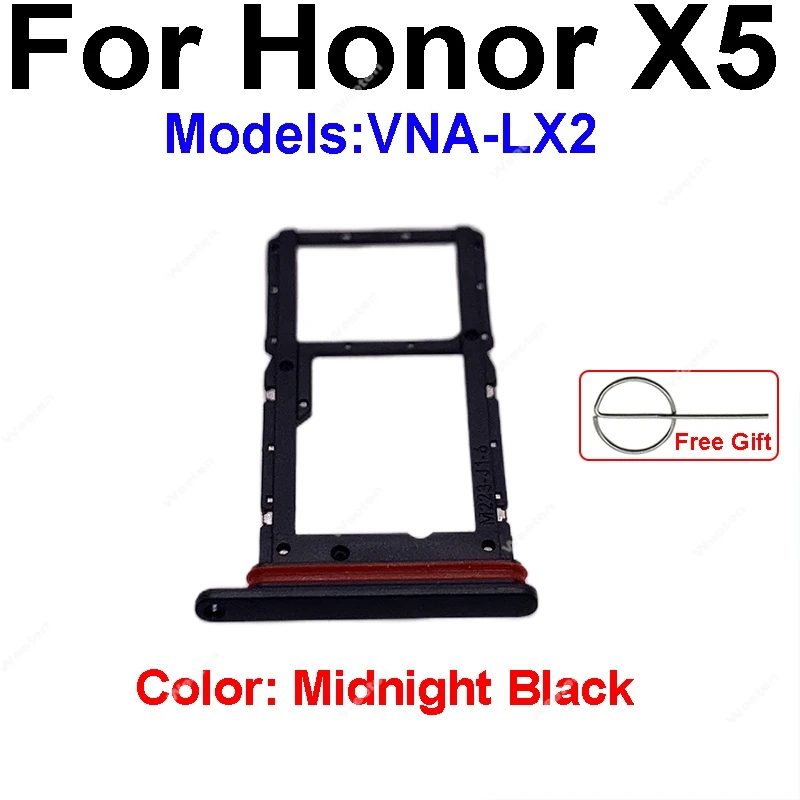 Sim Card Tray Socket Adapter For Huawei Honor X5 X6 X7 X8 Plus 4G