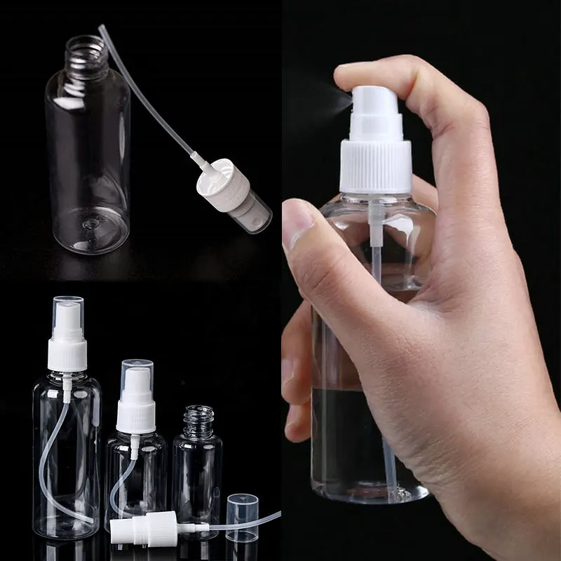 20/30/50/100ml Portable Empty Spray Bottles Refillable Bottles Travel Transparent Plastic Perfume Bottle Toxic Free and Safe