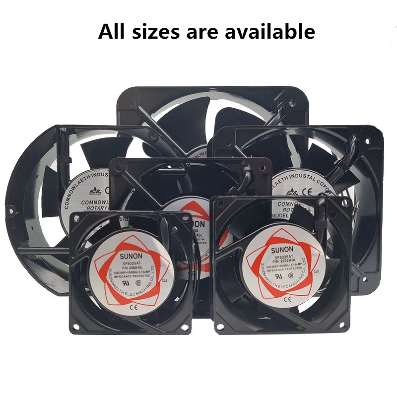 New 8 9 11 12cm 15cm Industrial cooling fan 110V 220V 380V Double Ball Bearing Electric Welder Cabinet Universal Axial Fan