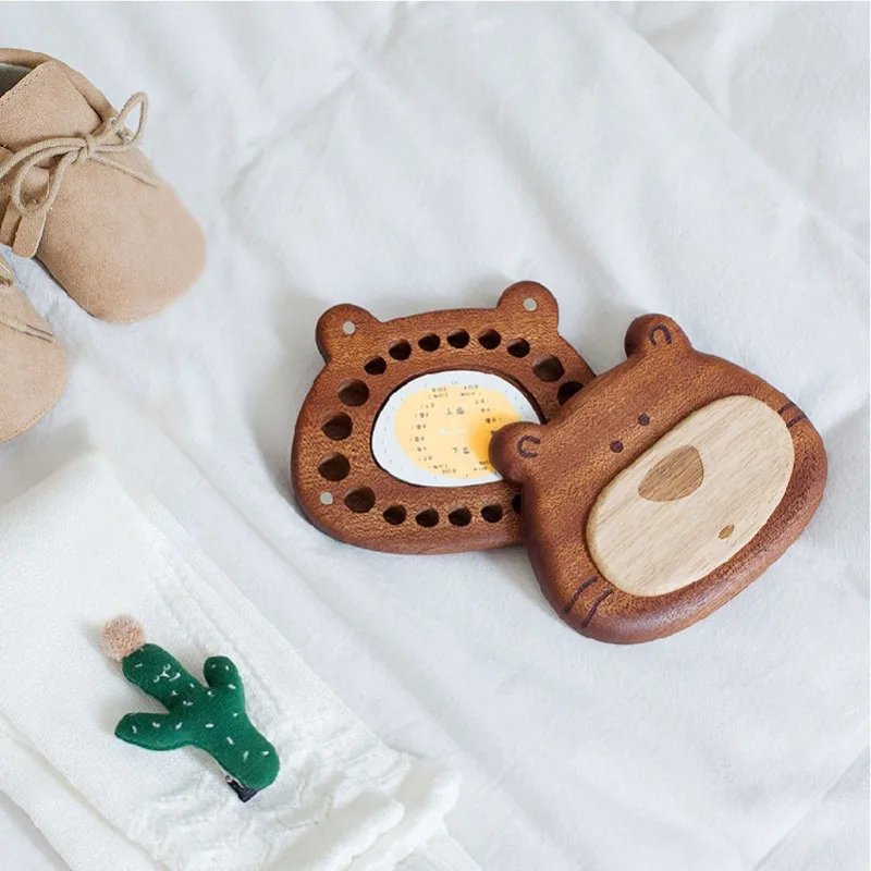 

Baby Tooth Storage Box Solid Wood Children's Memorial Baby Boy Girl Tooth Storage Box Tooth Box
