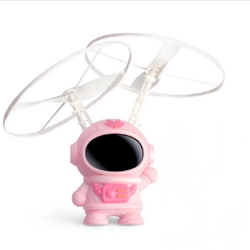 Photoluminescent Astronaut Tether-Retrieval Gyro Flyer Sensory Steelwire Man Spacecraft Children's Toy