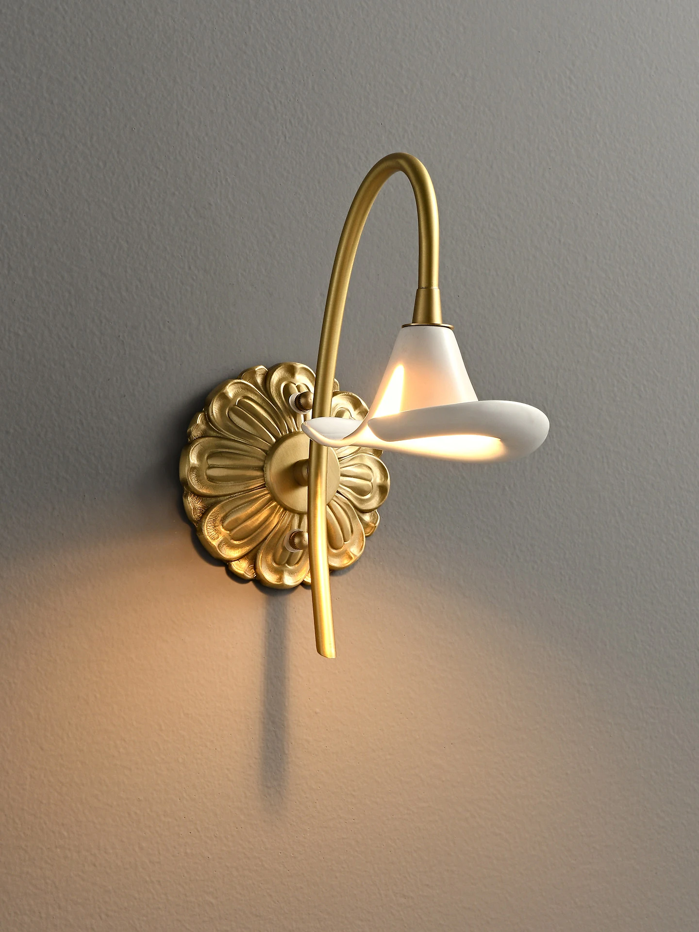 French Ceramic Wall Lamp Living Room TV Back Wall Ambience Decorative Lamp Bedroom Bedside Lamp Corridor Aisle Balcony Wall Lamp