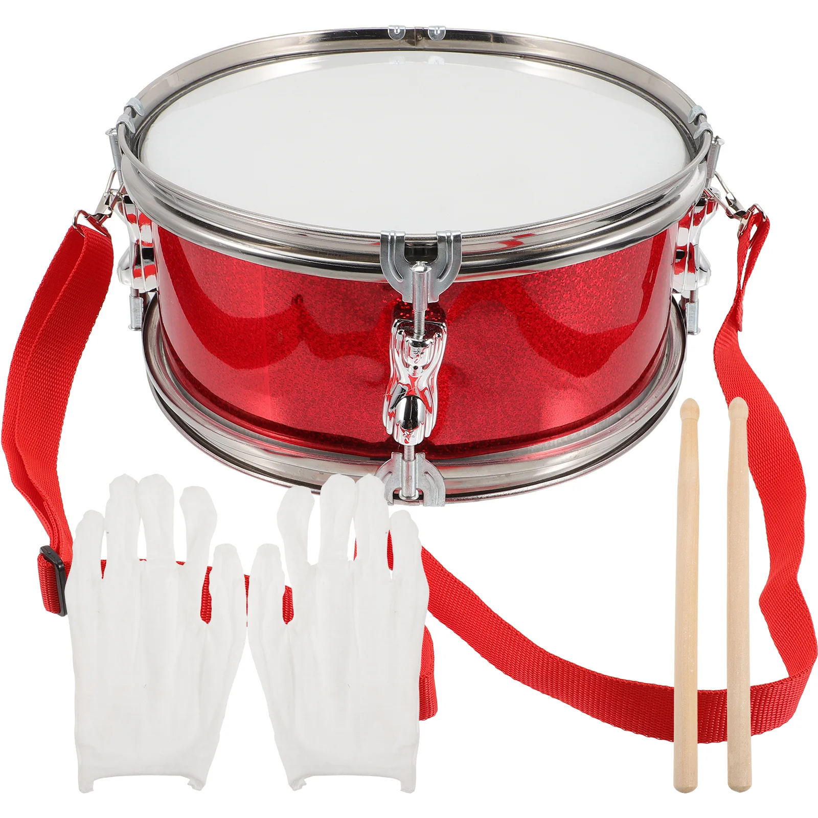 

1 Set Flashing Snare Drum With Sticks Durable Percussion Instrument For Children Music Learning Rhythm Development