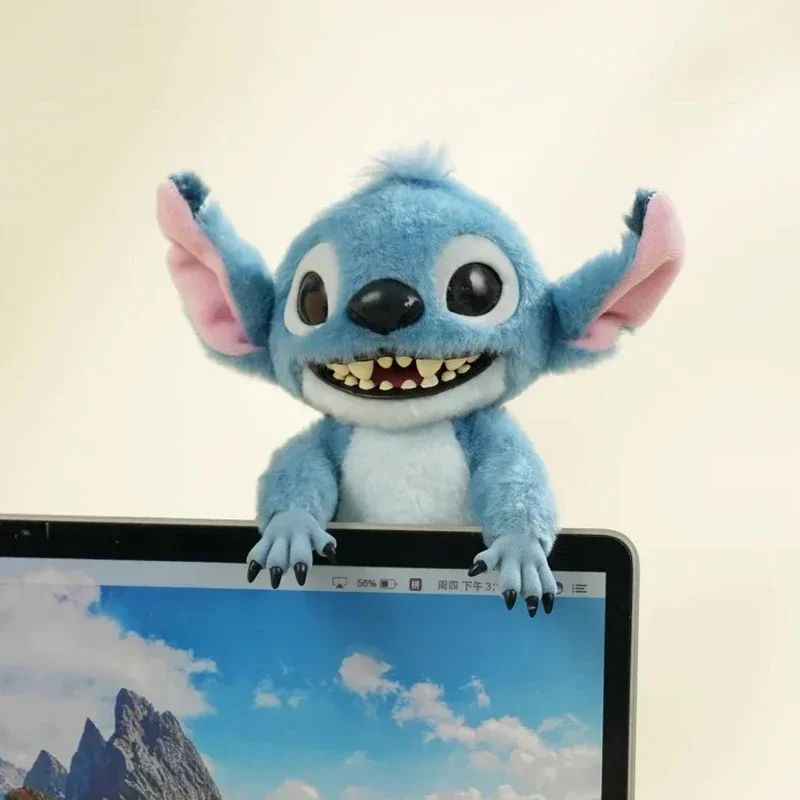 ديزني غرزة أفخم الشكل دمية 16/28 سنتيمتر Kawaii أنيمي غرزة لطيف على ظهره قلادة دمية محشوة بلوشين المفاتيح العصرية لعبة هدية