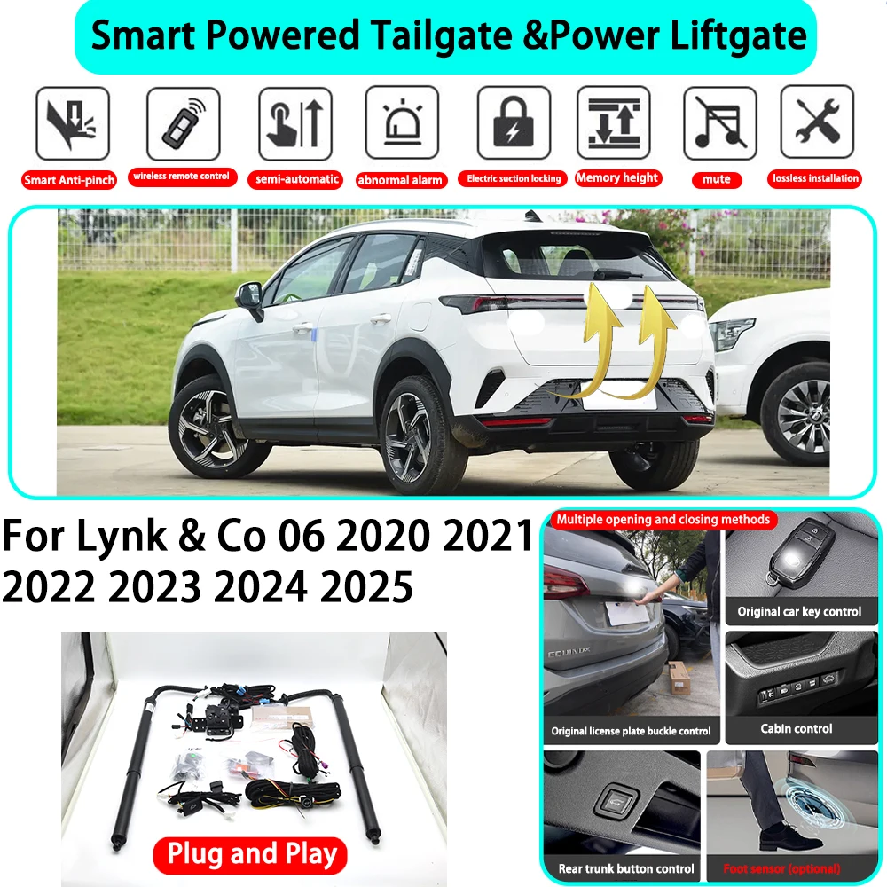 

﻿for Lynk & Co 06 2020 2021 2022 2023 2024 2025 OEM Smart Automatic Powered Tailgate Electric Power Tailgate Lift Kit Key Close