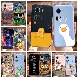 For Oppo Reno 11 5G Case CPH2599 Cute Fashion Painted Cover Soft Silicone Phone Case For Oppo Reno11 Pro Reno 11F Reno11 F Shell