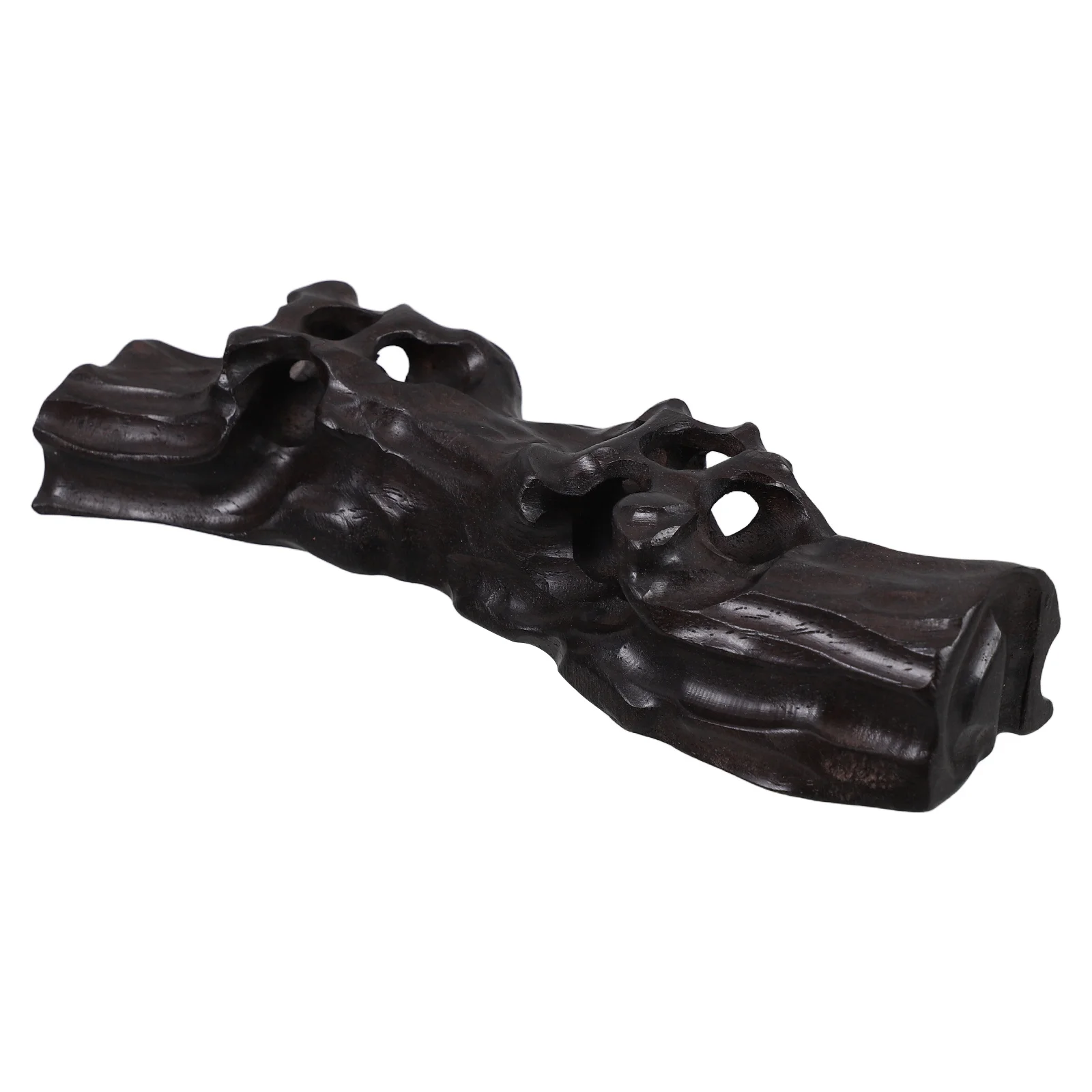 

Wooden Calligraphy Brush Stand Hollow Design Brush Pen Holder for Desk Organizing Writing Brushes and Fountain Pens Decorative