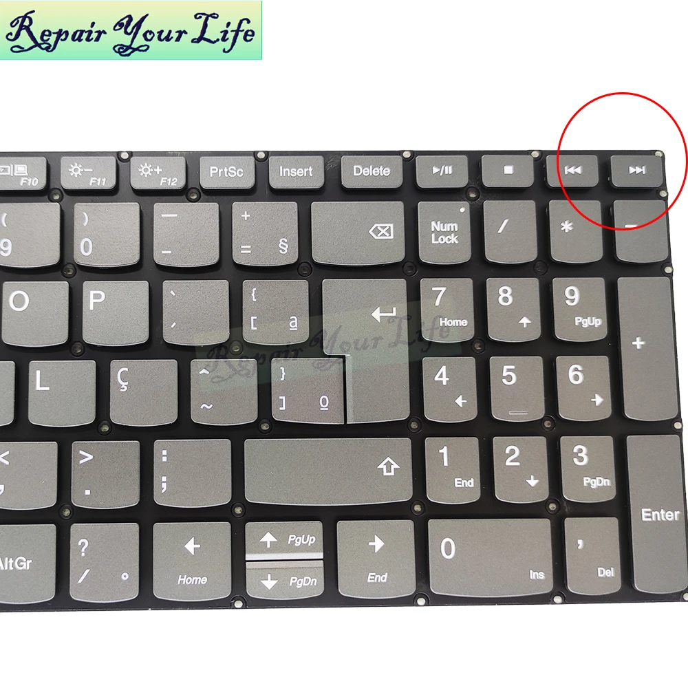 S340-15 CS PT-BR Brazil Spanish Backlit Keyboard for Lenovo IdeaPad S340-15API S340-15IML S340 15IWL SN20M62825 SN20M62750 PC5CB