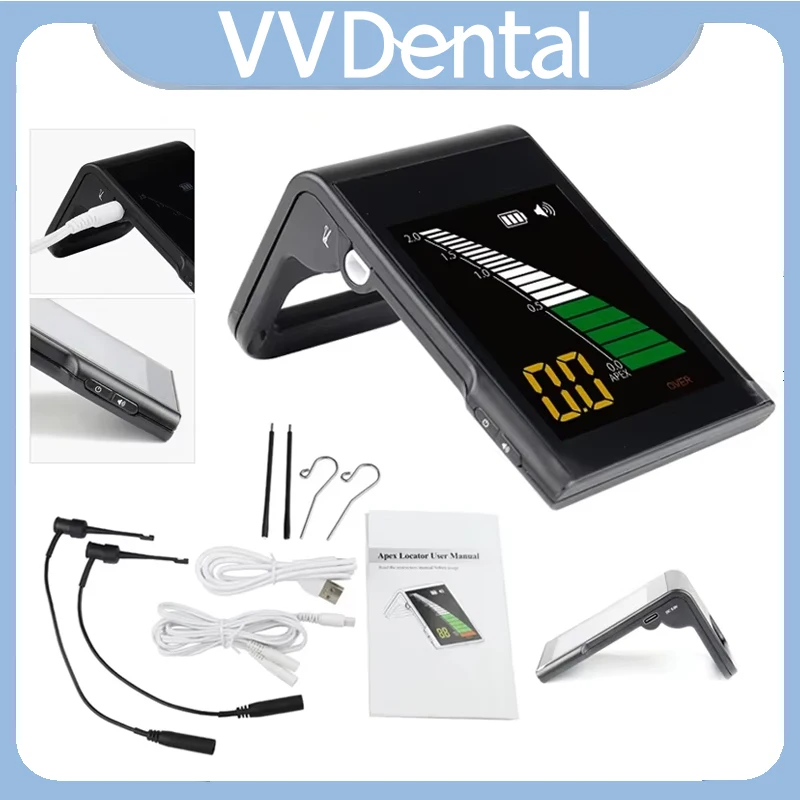 

VVDental Endo Apex Locator Стоматология Эндодонтия Измерение корневых каналов Портативные мини-измерительные инструменты с расположенным количеством корневых каналов